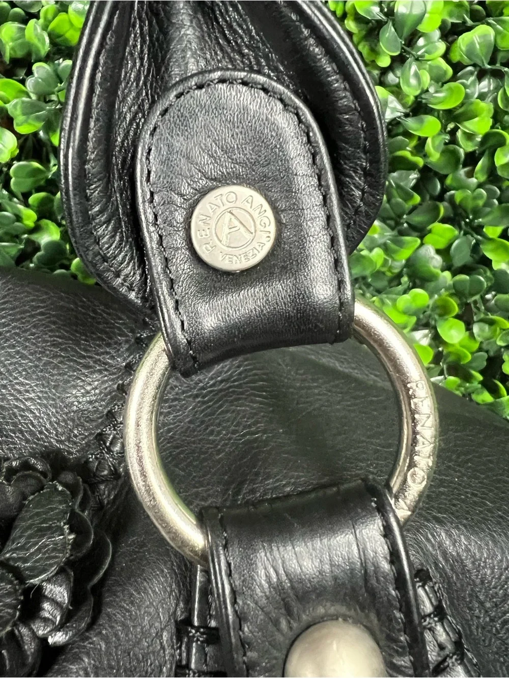 RENATO ANGI | Italian Leather Satchel/Duffle Bag